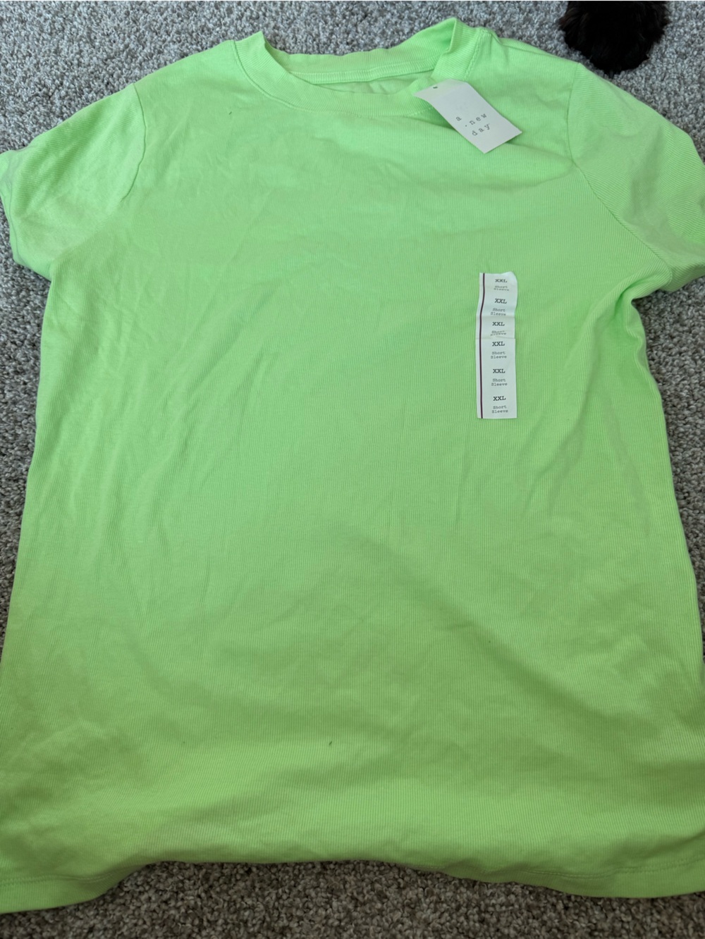 a new day Neon Lime Short Sleeve Tee
